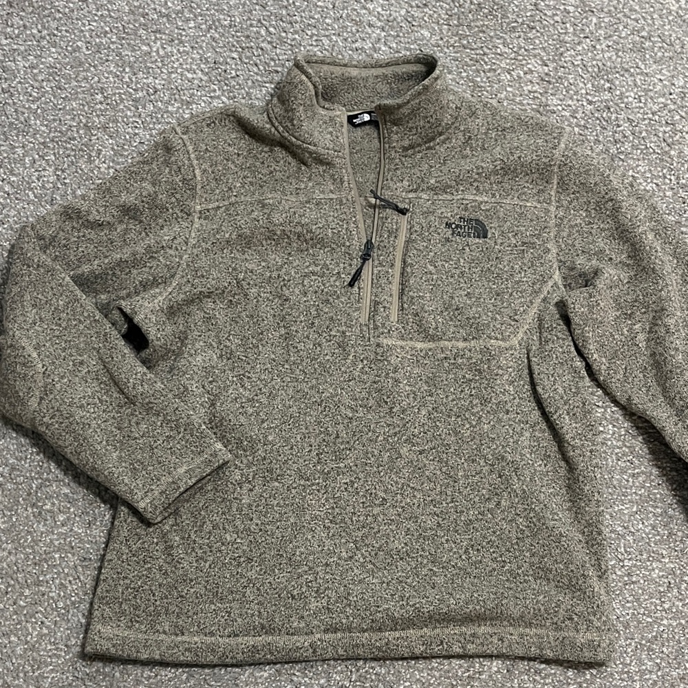 The North Face Men's Zip-Up Sweater in Brown